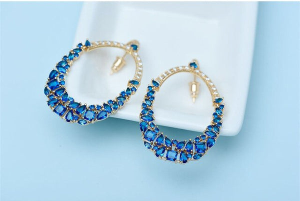 Luxury Bohemia Big Oval Dangle