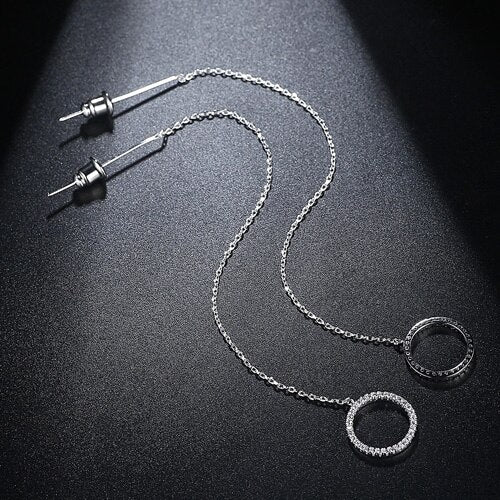 Fashion Simple Long Chain Drop Earrings