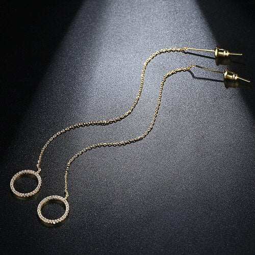 Fashion Simple Long Chain Drop Earrings
