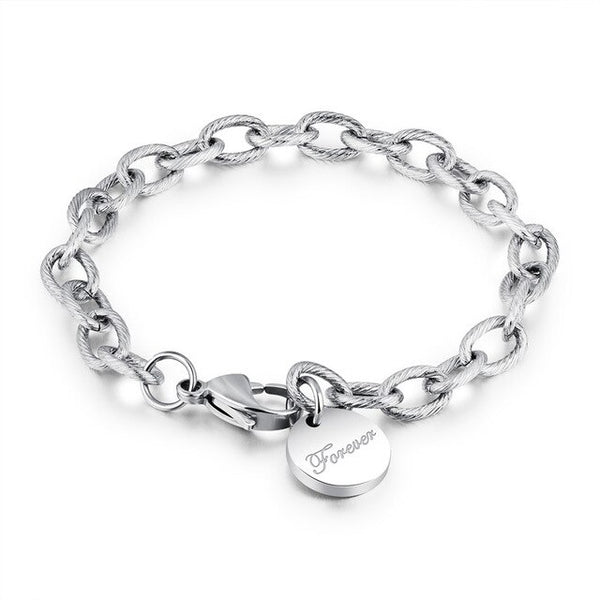 Fashion Round Stainless Steel Bangles