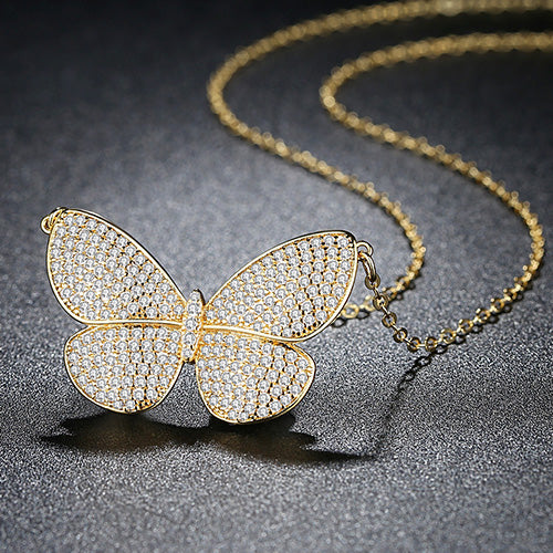 Luxury Delicate Elegant Butterfly  Necklace