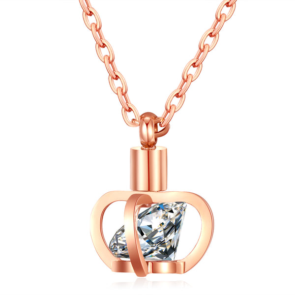 Perfume Crown Design Stainless steel Pendant