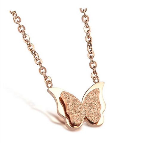 Romantic Butterfly Collarbone Necklace