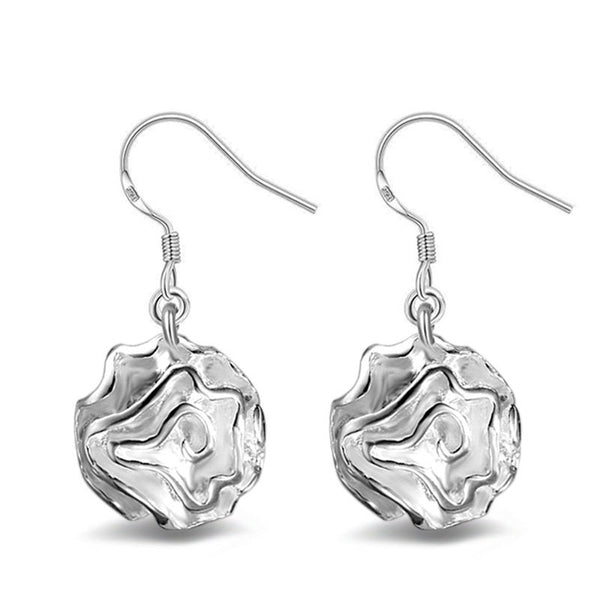 Trendy Rose FLOWER Dangle Earring for