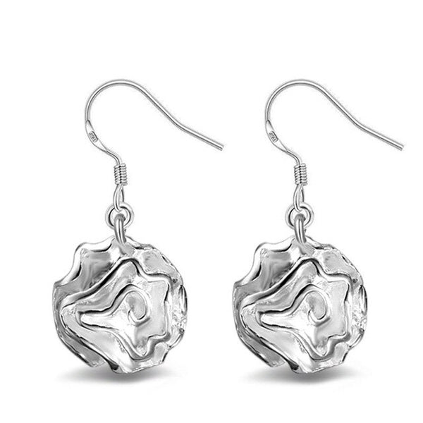 Trendy Rose FLOWER Dangle Earring for