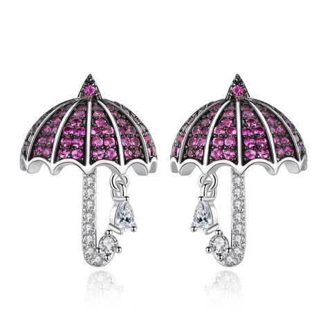 Fashion Umbrella Stud Earrings Micro