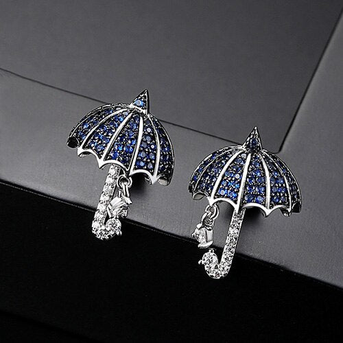Fashion Umbrella Stud Earrings Micro