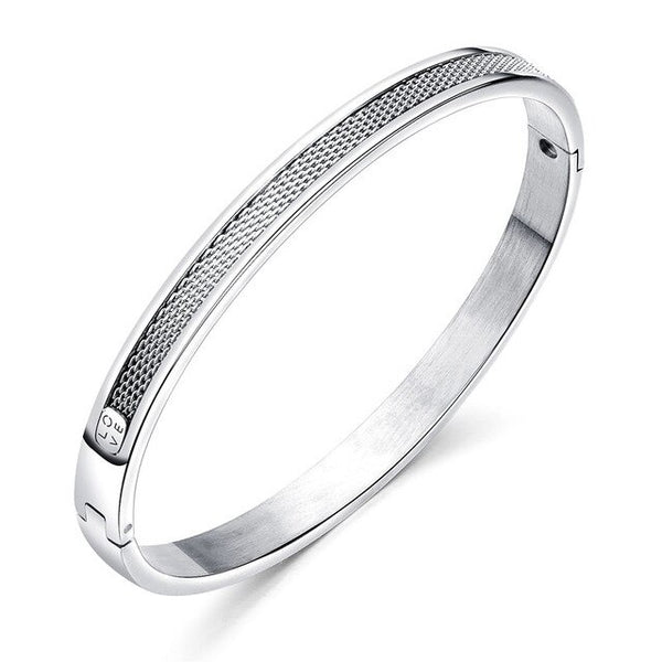 Simple Stainless Steel Bangles Bracelet