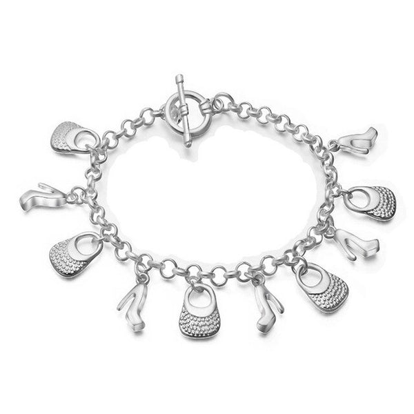 Retro High-heeled shoes Handbag Bangles