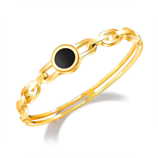 Trendy Hollow out Stainless Steel