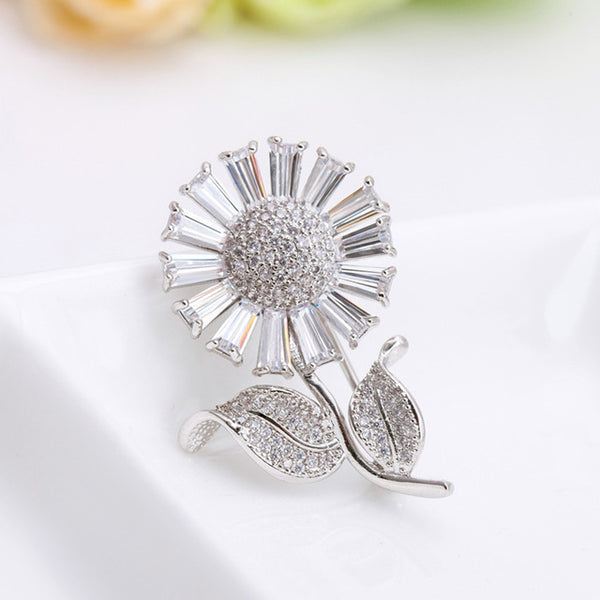 Fashion Big Sun Flower Brooch