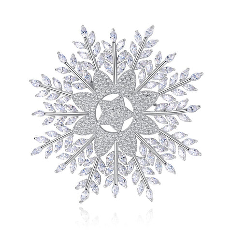Luxury Elegent snowflake Brooches